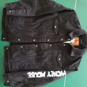Levis Mickey Premium Shearling Denim Jacket